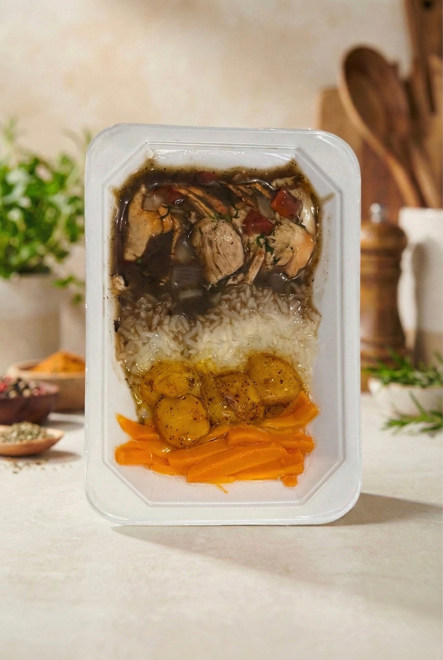 Caja x 8 - Pollo Saltado