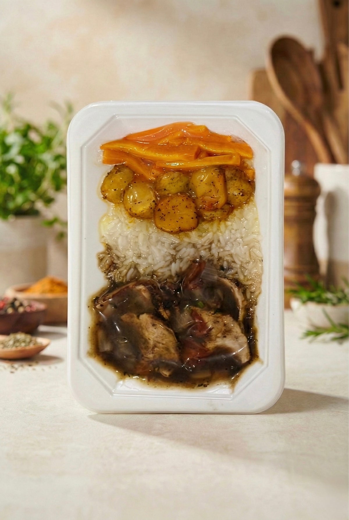 Caja x 8 - Cerdo Saltado